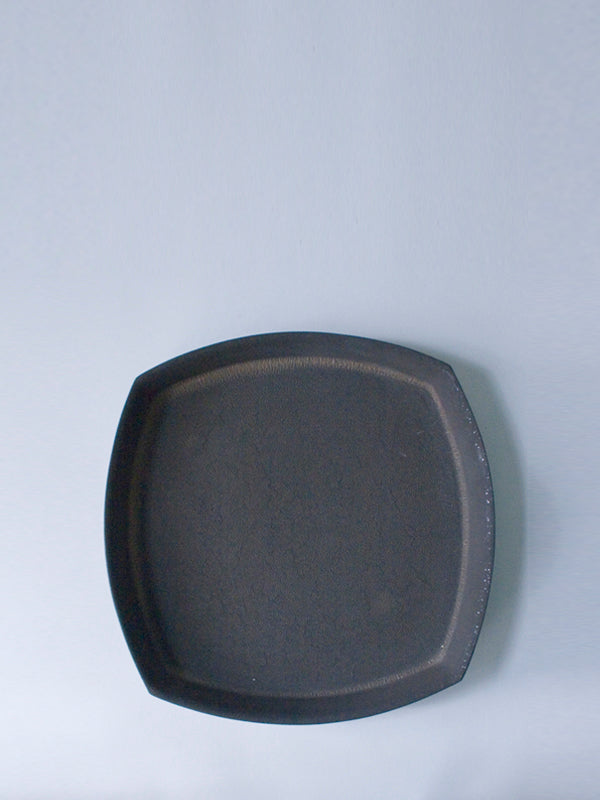 Black square plate 8 inches