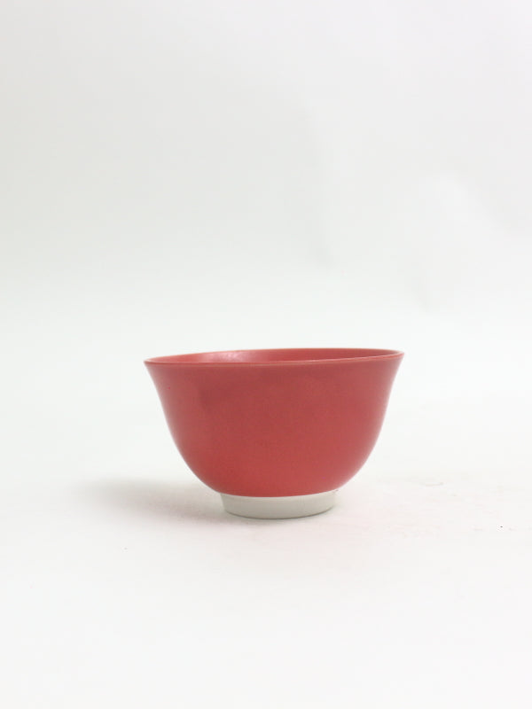 煎茶碗 ローズレッド