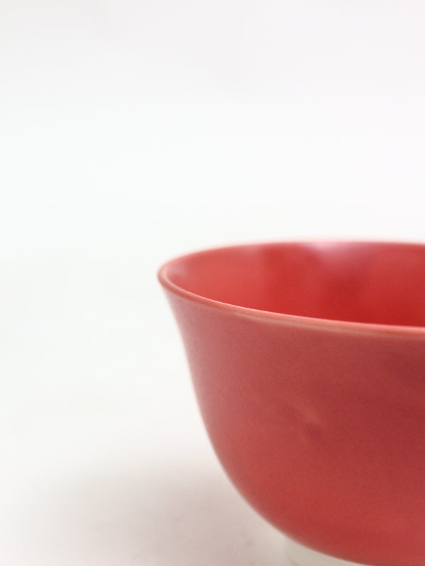 煎茶碗 ローズレッド