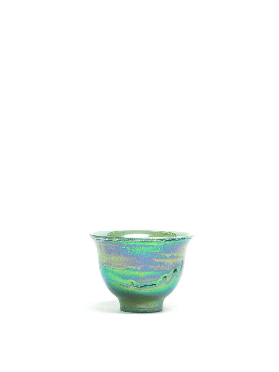 中国茶杯 草緑瓷