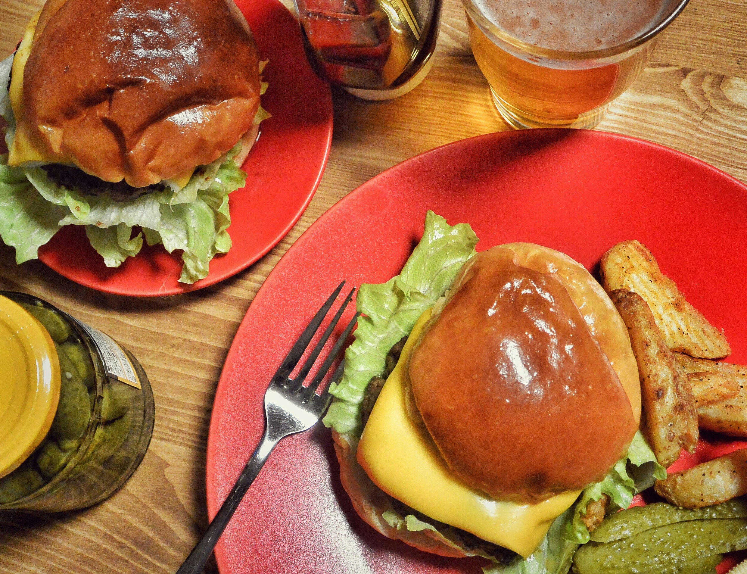 ボナペティ5プレート ローズレッド