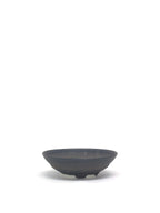 豆皿 黒陶金