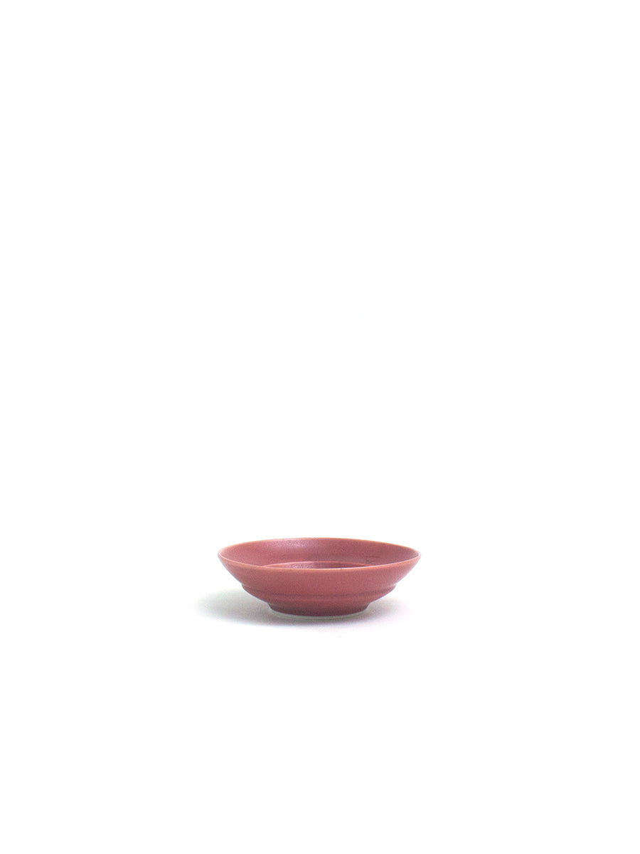 豆皿 ワインレッド