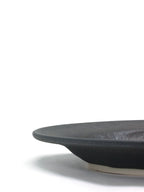 オーバル小21cm 黒陶金