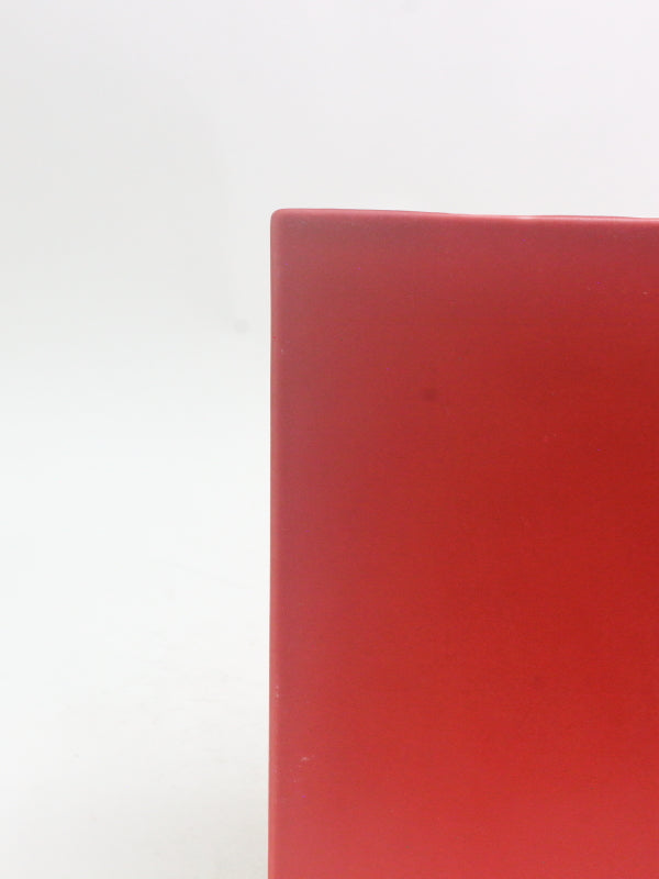 Ceramic plate, rose red