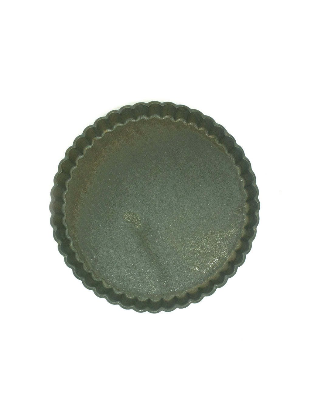 タルト皿 黒陶金