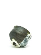 美漸龍黒織部瓷茶盌