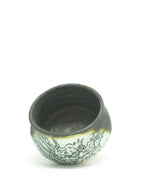 美漸龍黒織部瓷茶盌