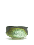 美漸龍黒織部瓷茶盌