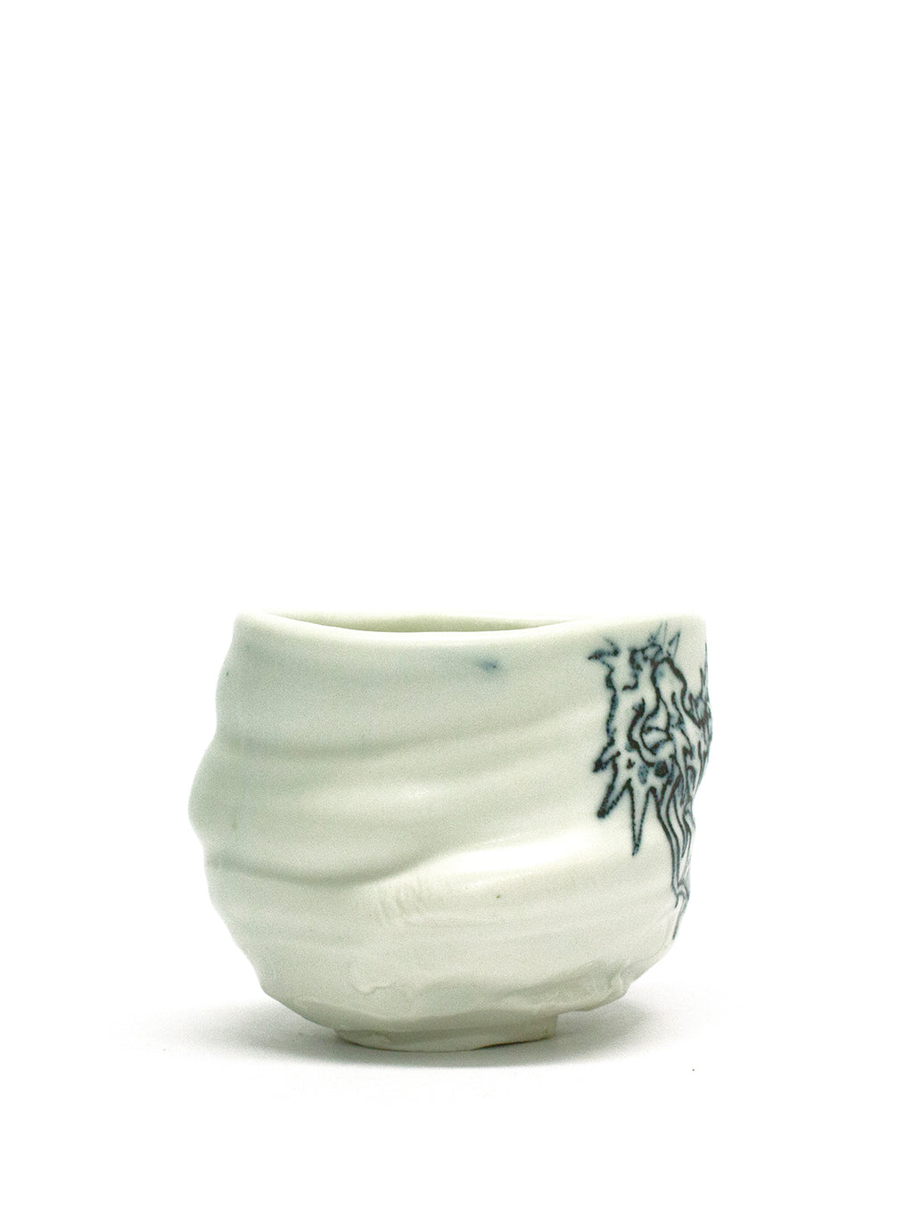 美漸龍水瓷茶盌