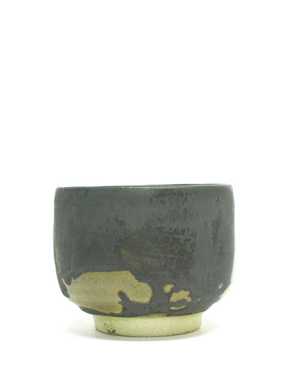 美漸龍黒織部瓷茶盌