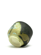 美漸龍黒織部瓷茶盌