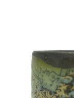 美漸龍黒織部瓷茶盌