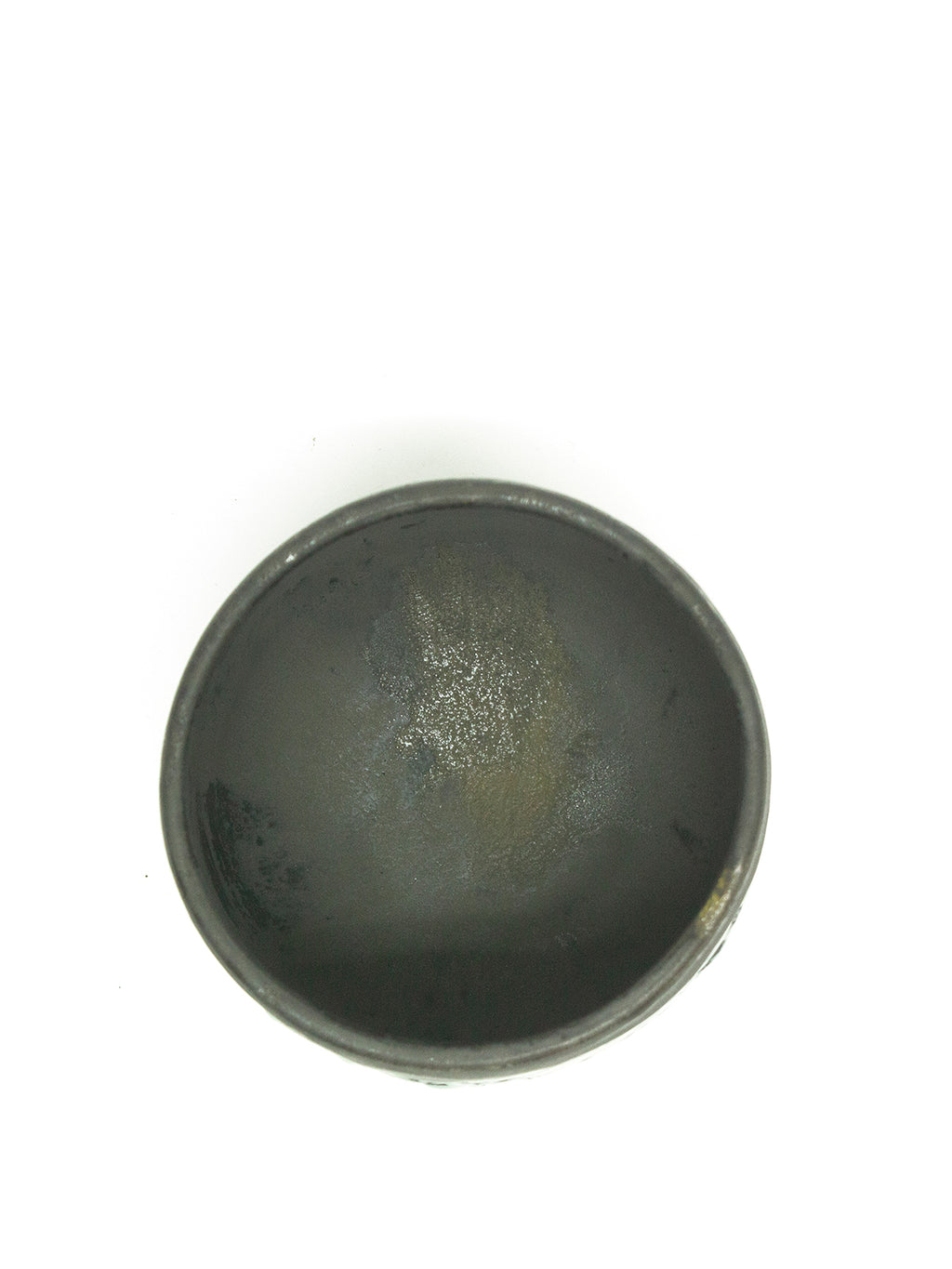 美漸龍黒織部瓷茶盌