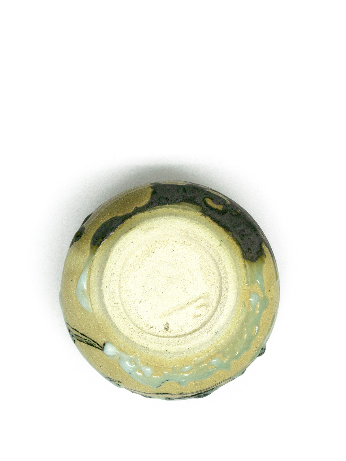 美漸龍黒織部瓷茶盌