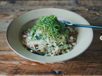パスタ皿8寸 モスグリーン