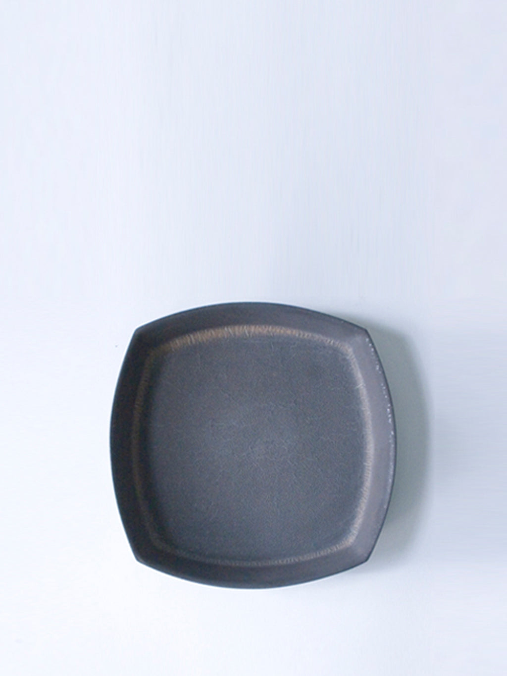 ブラック四角皿6寸
