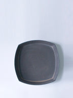 Black square plate 7 inches
