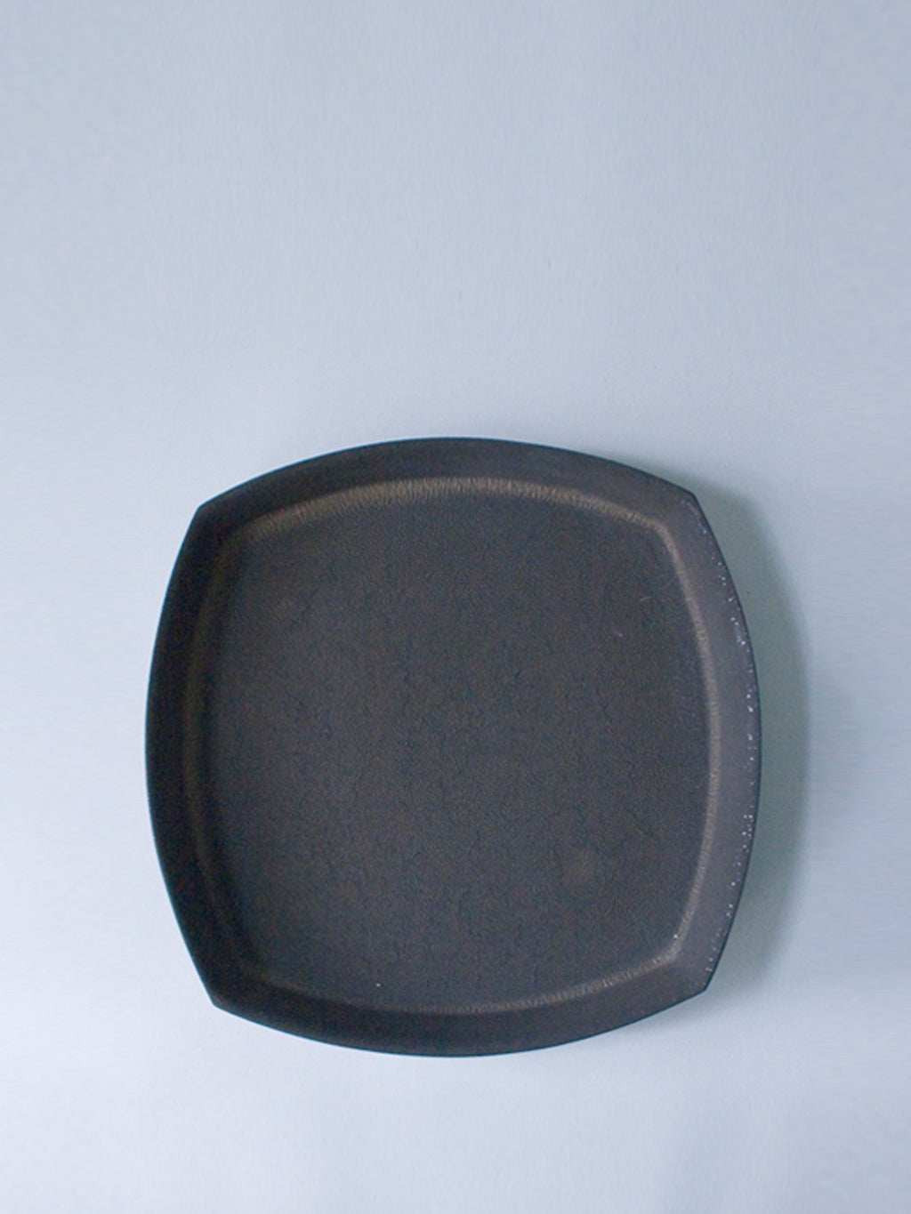 Black square plate 8 inches