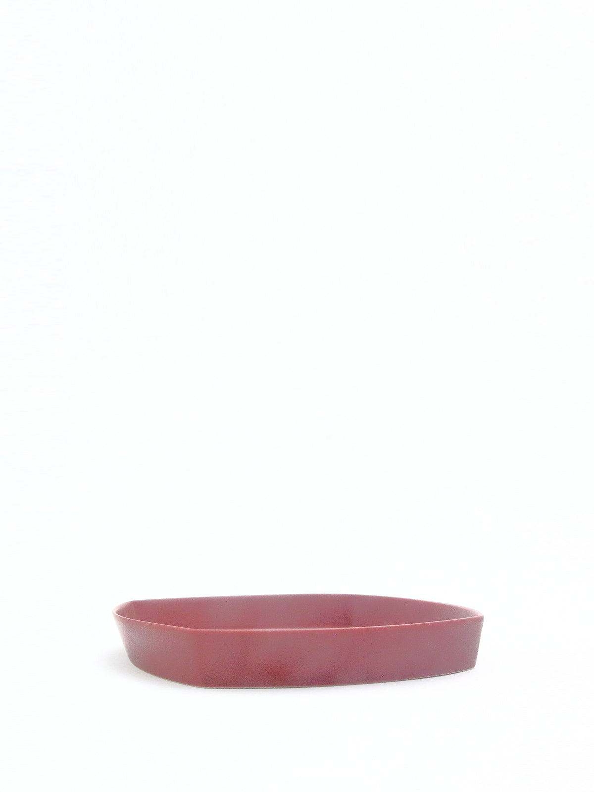 四角皿7寸 ワインレッド